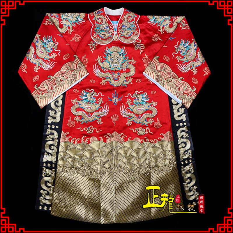 万源皇帝蟒袍全金八宝团龙蟒