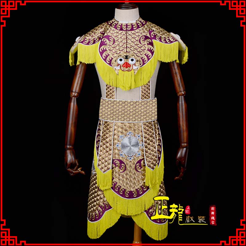 万源武将士兵云肩鱼鳞侉子